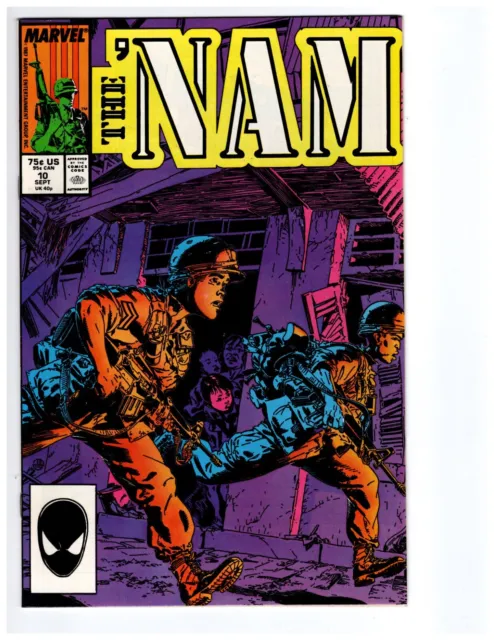 The Nam 10 NM- 9.2 White Pages 1987 Marvel