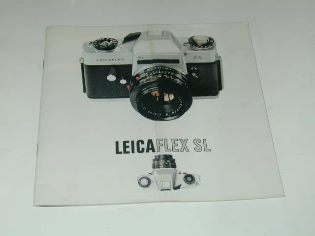 LEITZ LEICA PUB LEICAFLEX SL 1968 en français photo photographie