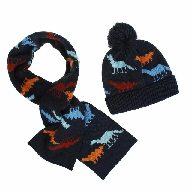 Cappello Natale Sciarpa Comodo Cappello Natale Caldo Sciarpa Navy Bambina