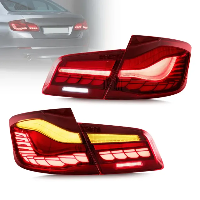 Voll LED Rückleuchten für BMW F10 Limousine 2010-2016 Rot in OLED Technik