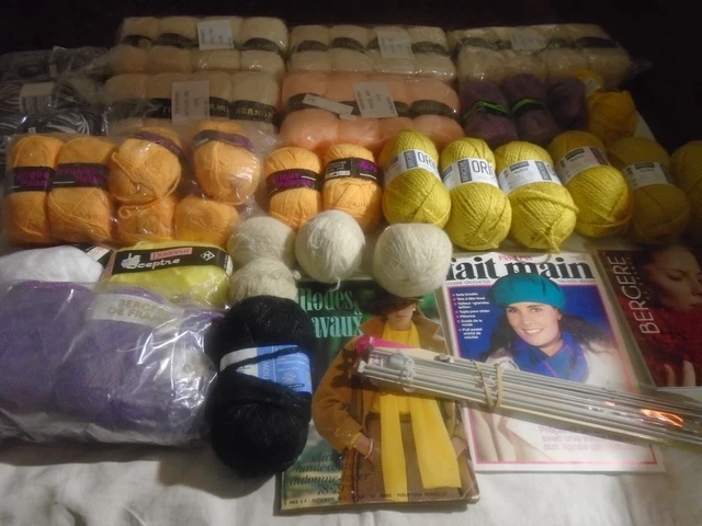 01 Lot de 300 g de pelotes de laine variées pour crochet et