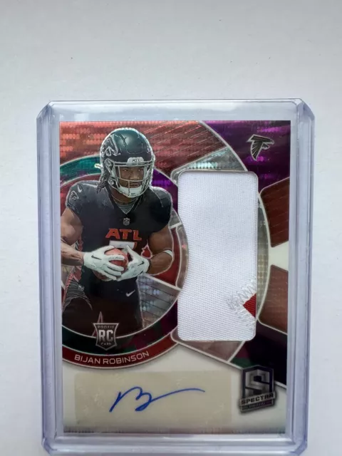 2023 Spectra Bijan Robinson RPA 15/75 Rookie Patch Auto Atlanta Falcons