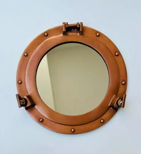 Nautical Copper Antique Porthole 12" Antique Plated Canal Boat Port Hole Maritim