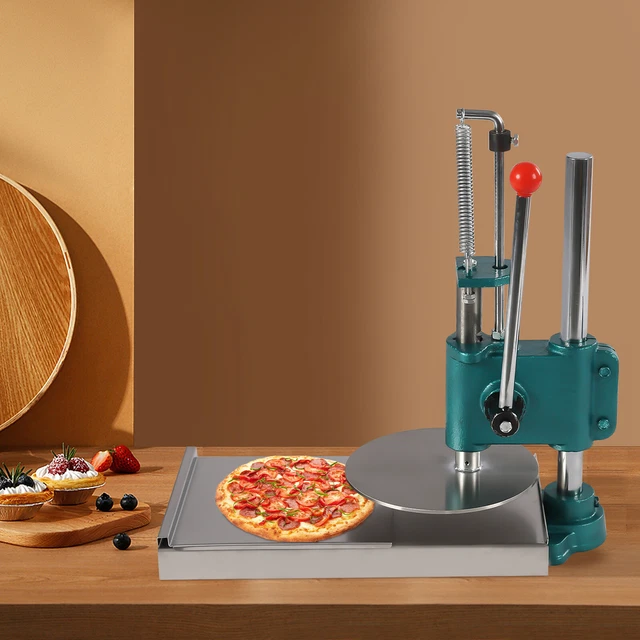 Manual Pizza Dough Flattening Press 9.5" Pizza Pastry Press Machine 0.2" Thick Manual Pizza Dough Flattening Press 9.5" Pizza Pastry Press Machine 0.2" Thick