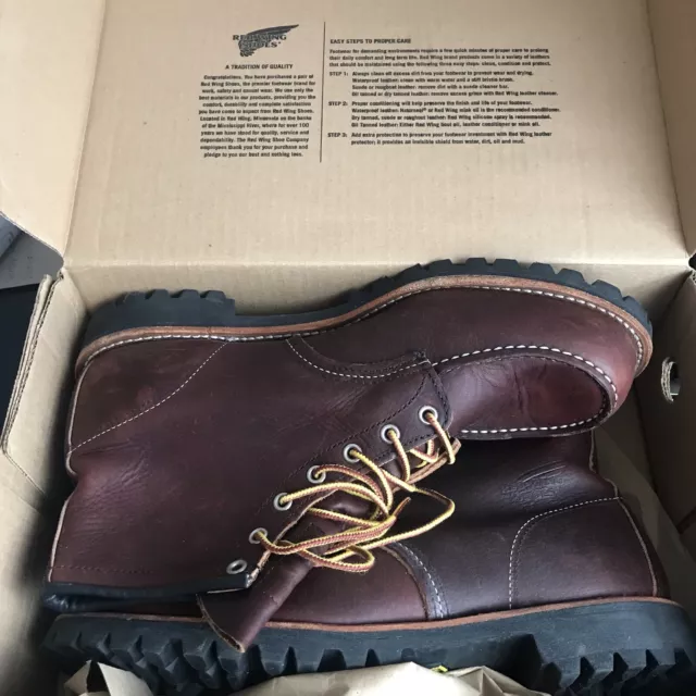Red Wing Redwing Moc Toe 8146 US 11,5 EU 45 UK 10,5 - come nuovo 1 x prova breve