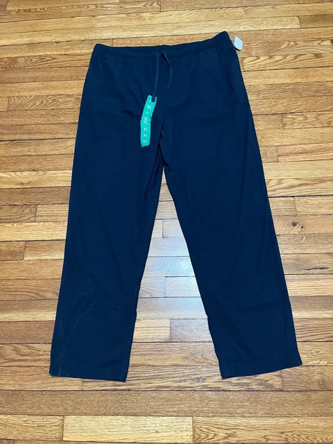 Nautica Mens Fleece Pajama Pants Size XL Navy Blue Drawstring Soft New NWT!