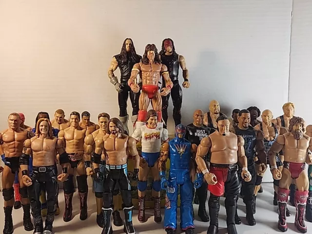 Huge Lot Of 25 (2011 Thru 2017) Mattel WWE WWF Wrestling ACTION FIGURES