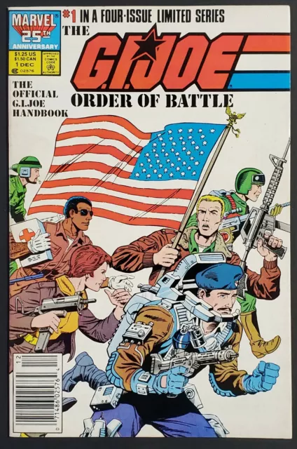 G.I. Joe Order of Battle #1 Newsstand Marvel Comics 1986 High Grade