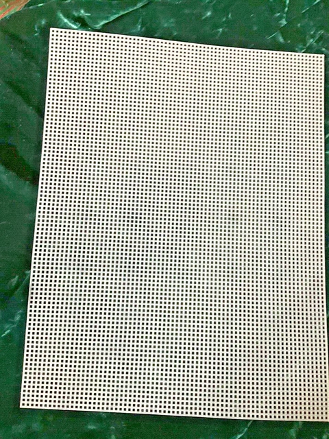 "Lote de 18 agujas de punto de cruz de lona blanco transparente de plástico 10-1/2"" X 13-1/2"