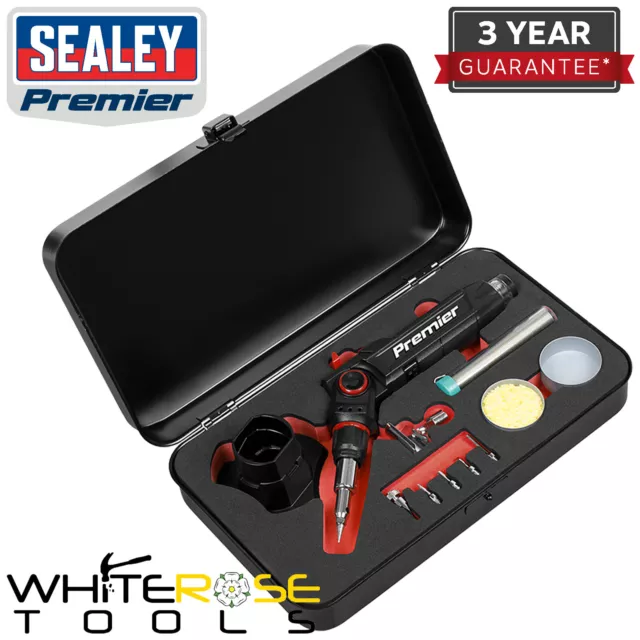 Sealey Soldering Iron Kit Premier Butane Indexing 3-in-1