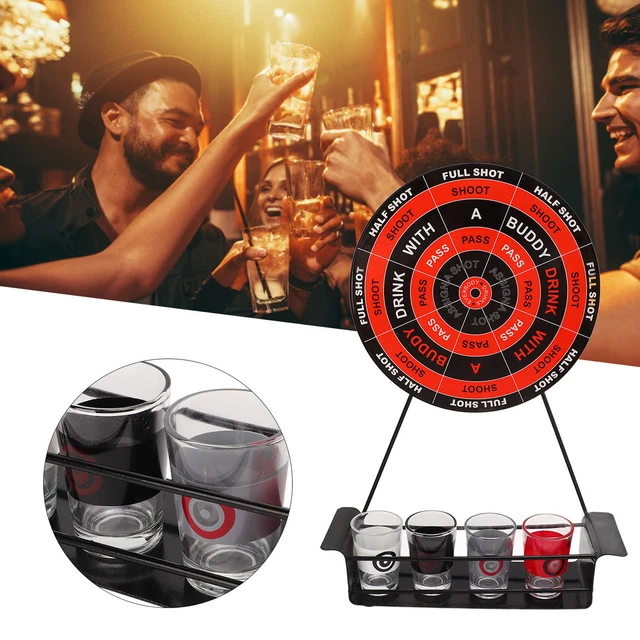 Mini Drinking Dart Shot Set Magnetic Drinking Game Dart Wineware With Glass Cups
