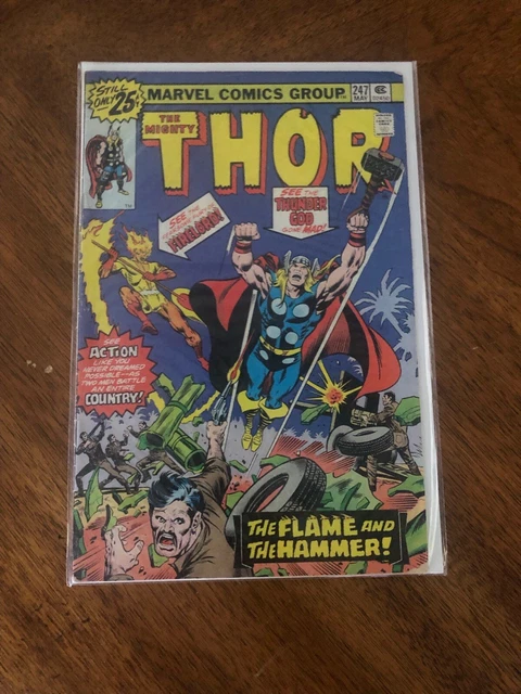 The Mighty Thor Vol. 1 No. 247 Marvel 1976 Comic Great Condition