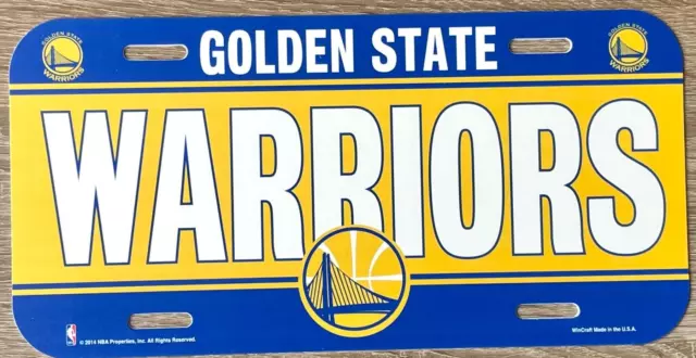 Golden State Warriors Nummernschild, 30,5 x 15 cm, NBA Basketball, NEU 2