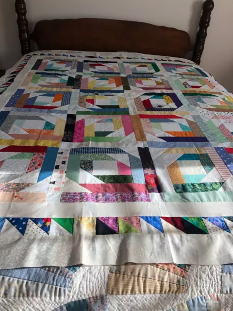 Colorido edredón diseño ""piña"" 100 % algodón aprox.  57"" X 66""