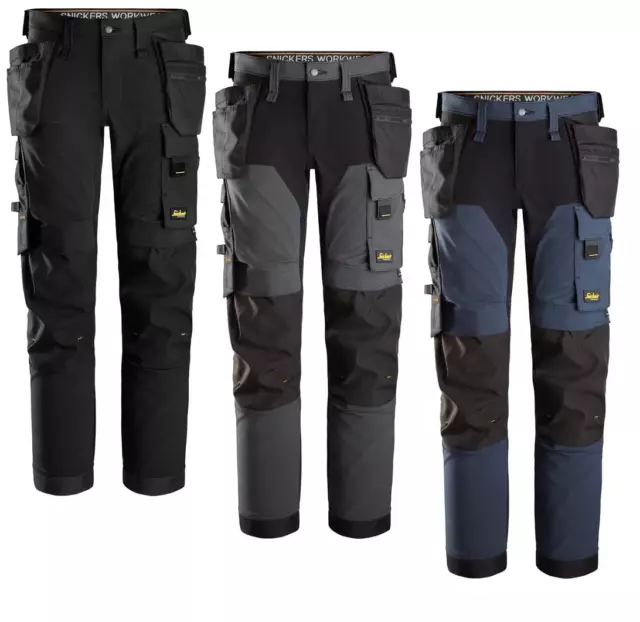 Snickers 6275 Allroundwork 4-Way Full Stretch Work Trousers With Holster Pockets