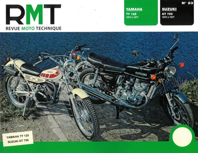 TY125 GT750 Revue Technique moto Suzuki Yamaha Etat - NEUVE PORT Reduit France