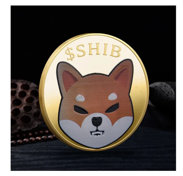 SHIBA INU CRYPTO Shib Red Gold Coin Poker Guard Golf Ball Marker New 2021