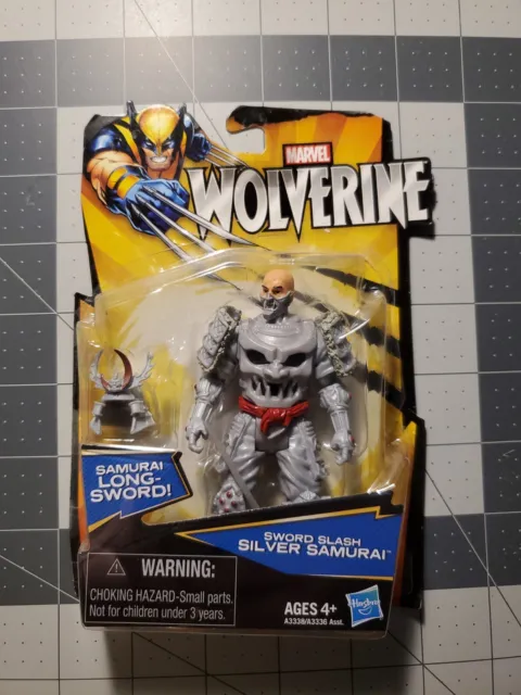 Marvel Comics X-Men Wolverine Sword Slash Silver Samurai 4" action figure