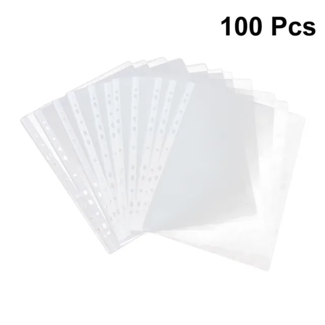 100 pz Portadocumenti A4 portafogli di plastica tasche per file carta