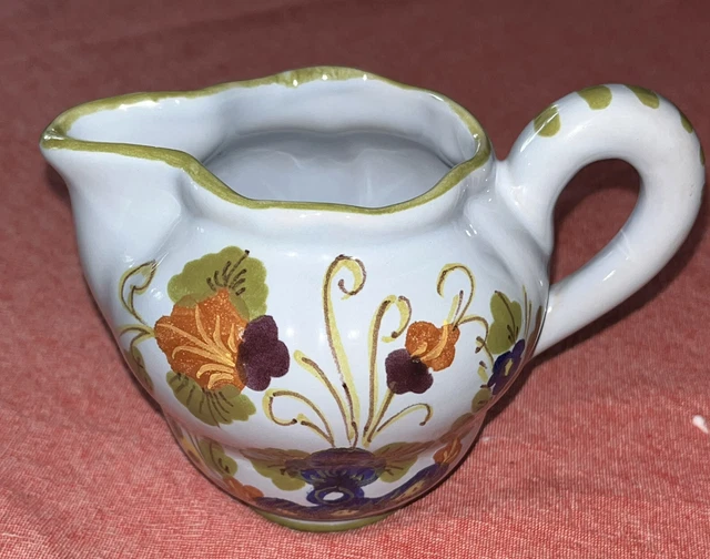 Cantagalli Firenze Creamer Majolica Italian Pottery 78222 CA16