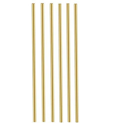 Comonc 6 PCS 5/32 Brass Rods Brass Round Rod Brass Round Stock Brass Solid Ro...