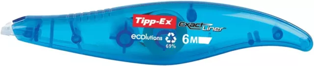 Tipp Ex Korrekturroller "ecolutions Exact Liner" 5 mm x 6 m blau-transparent