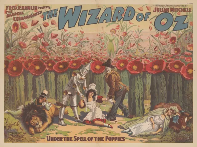 New The Wizard Of Oz Movie Poster Premium Wall Art Print Size A5-A1