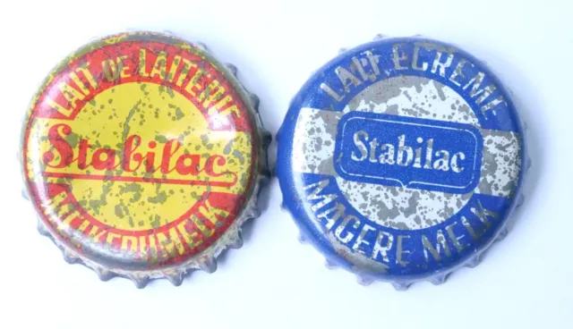Alte kronkorken Stabilac Belgium capsules anciennes 70's tappi chapa bottle caps