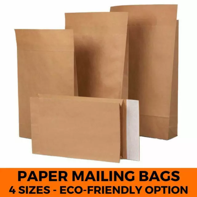 Kraft Paper Mailing Bags Eco-friendly Brown Postal Envelope Shipping Mailer  Bag 