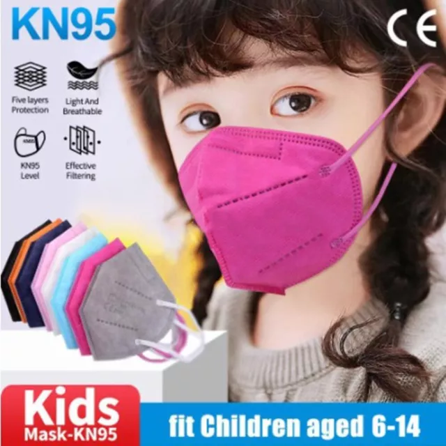 AU Kids Disposable N95 KF94 Surgical Masks Mask Child Children Mask KN95 10-100!