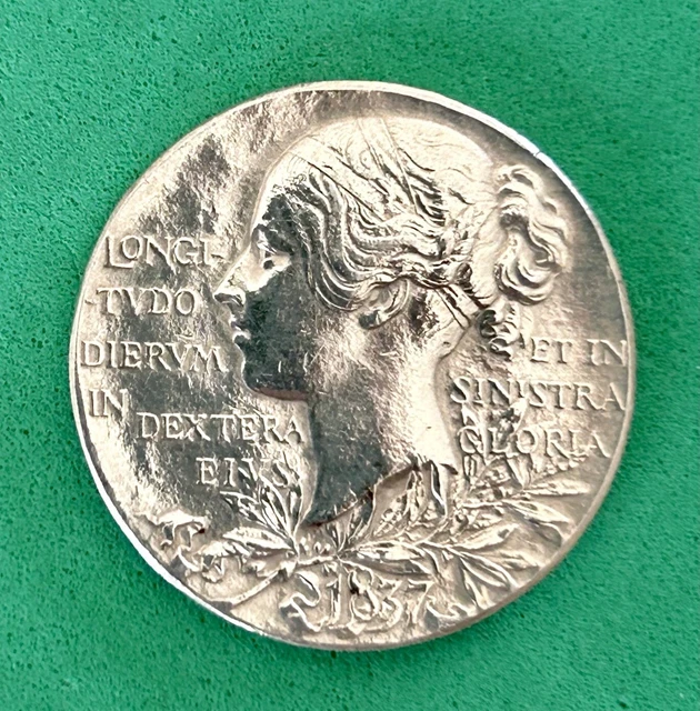 1887 Queen Victoria Diamond Jubilee Medallion Silver 92.5%
