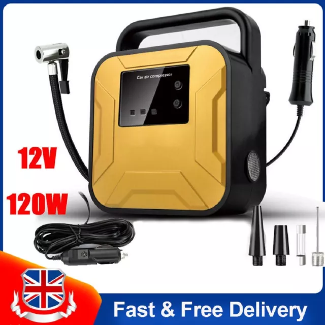 Heavy Duty 12V Electric Car Tyre Inflator 150PSI Portable Air Compressor Pump