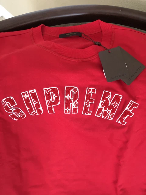 Supreme x Louis Vuitton Box Logo Hooded Sweatshirt Red Men's - SS17 - US