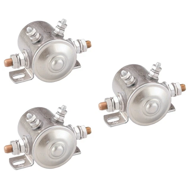3pcs YD113 Continuous Duty Solenoid Replacement 80AMP 12V for