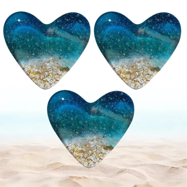 Keepsake Glass Beach Pocket Heart Heart Handmade Sea Glass Heart