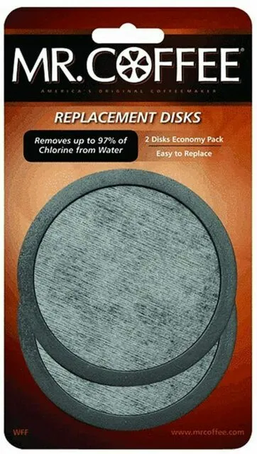 Pack of 2 Genuine Mr. Coffee Water Filtration Replacement Disks New