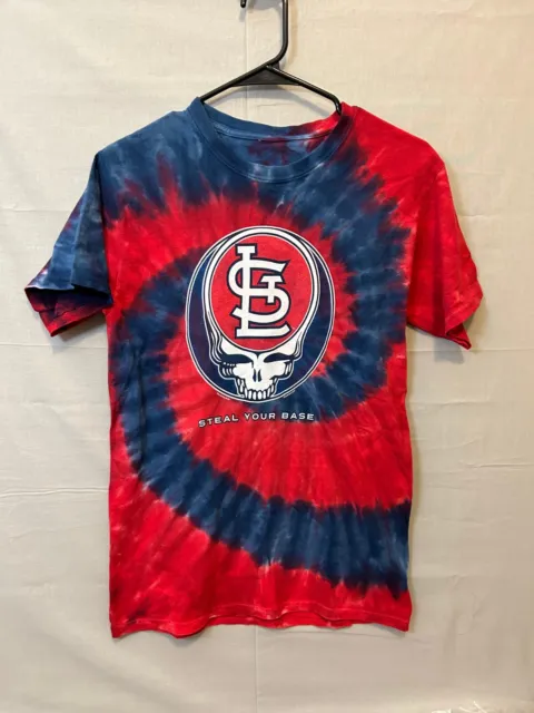 Grateful Dead St. Louis Cardinals Steal Your Base Tie-Dye T