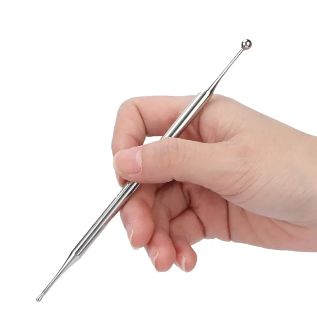 Dual Head Ear Acupuncture Body Point Probe Stainless Steel Massage Tool BT5
