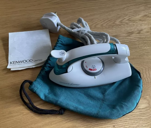 Kenwood Discovery ST50 dual voltage steam travel iron with carry bag