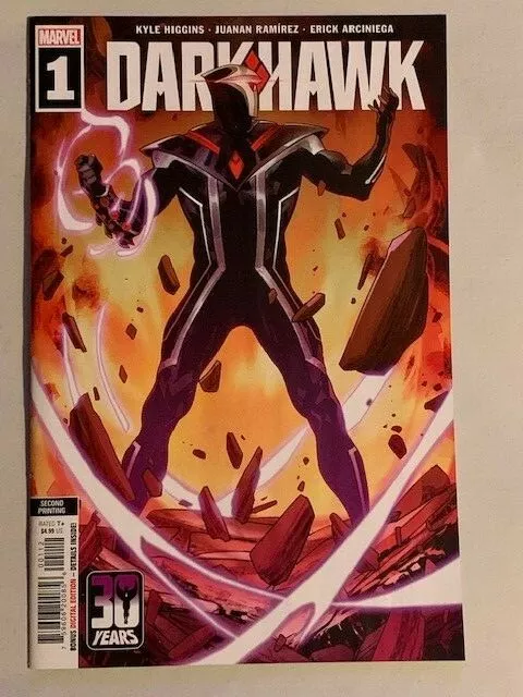 Darkhawk #1 1st Conner Young Second Print Variant Cover 2021 Marvel Comics