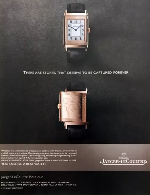 2011 Jaeger LeCoultre Grande Reverso Ultra Thin Watch photo promo print ad