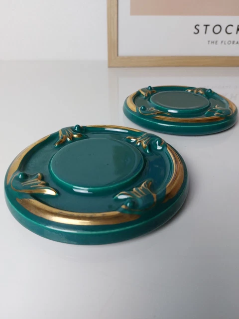 Dessous De Verre Céramique Motifs Églises Santorin- Alpha Omega
