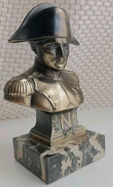 Petit Buste Napoléon Vintage - Bronze Ou Laiton - Objet De Collection Déco