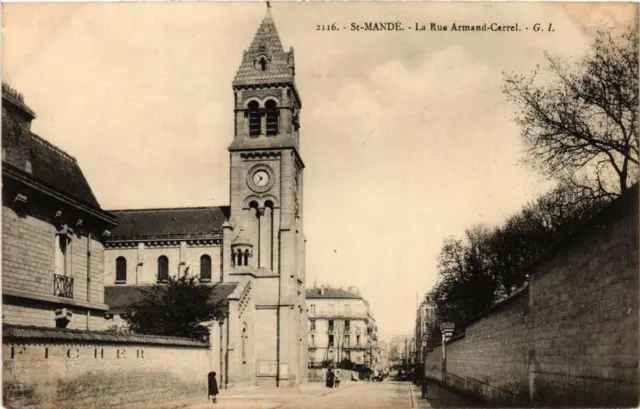 CPA AK St-MANDÉ La Rue Armand-Carrel (672415)