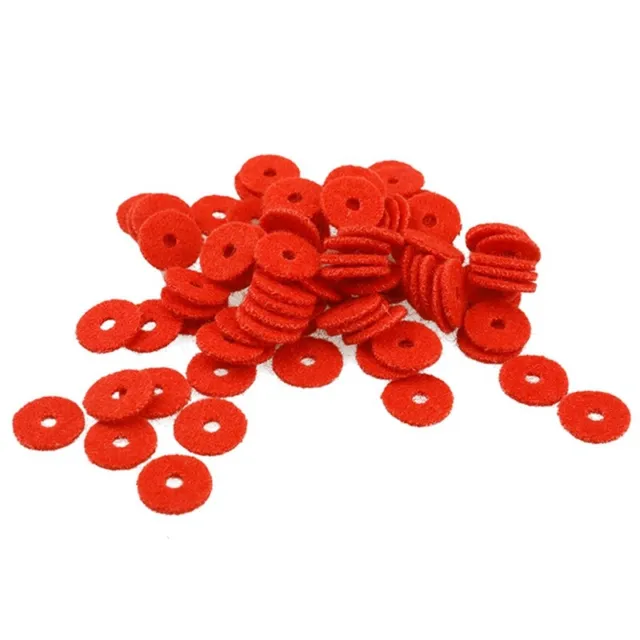Piano Tuning Accessories Small Woolen  90 Pieces, Thickness 1mm Red I9R2pl