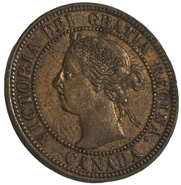 1901 Canada Large Cent One Coin Rare Canadian 1 Penny Queen Victoria Bronze KM#7