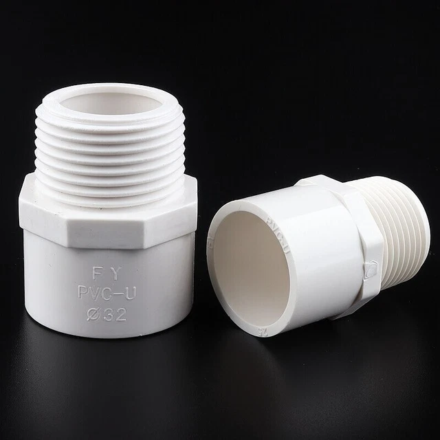 1/2"To 2" Male Thread PVC Pipe Quick Equal Straight Connectors Garden Irrigatio 8