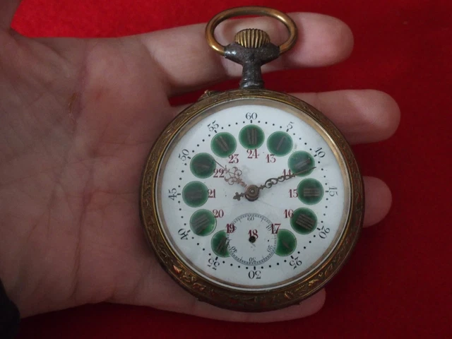 Montre Gousset Régulateur Français - Argent Des Années 1920-1930 - Occasion