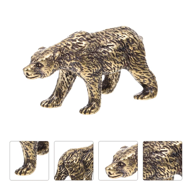 Bär Statue Schreibtisch Dekorationen Bär Tafelaufsatz Reichtum Figurine