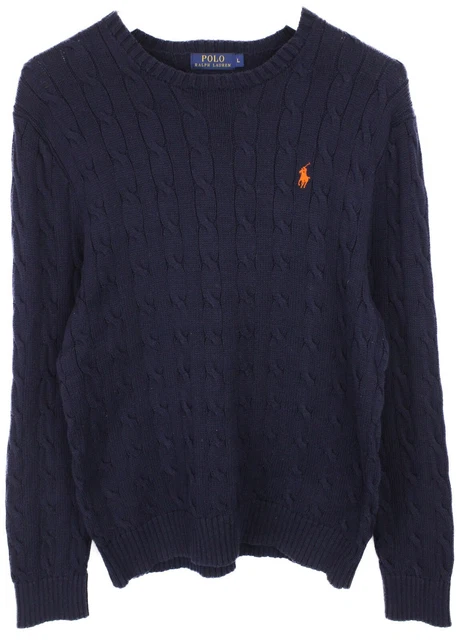 Polo Ralph Lauren Maglione Uomo ~ Medio Pullover Girocollo Cavo Maglia Logo